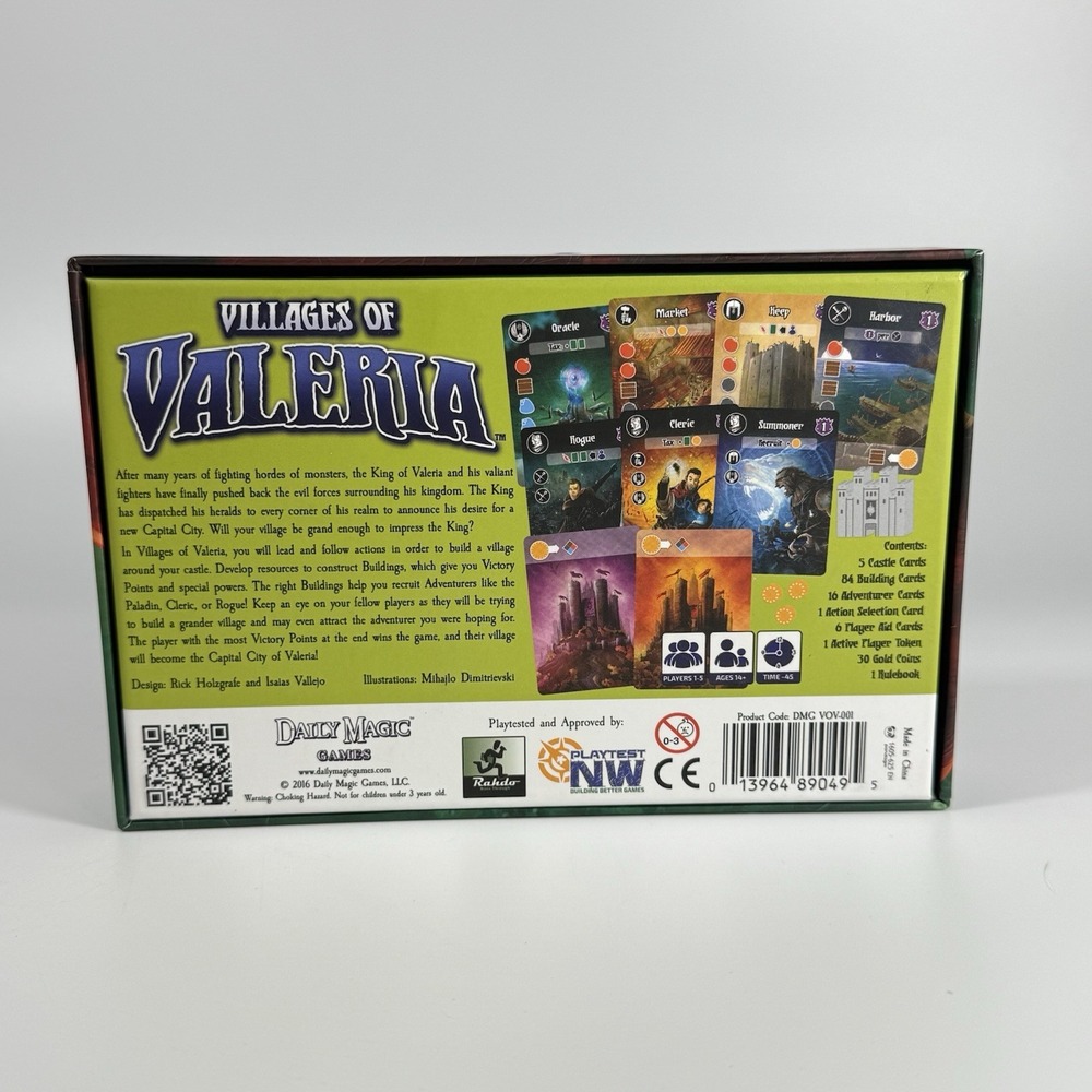 Villages‎ of Valeria Card Game by Daily Magic Games Open box Cards Sealed Unused - Picture 2 of 10